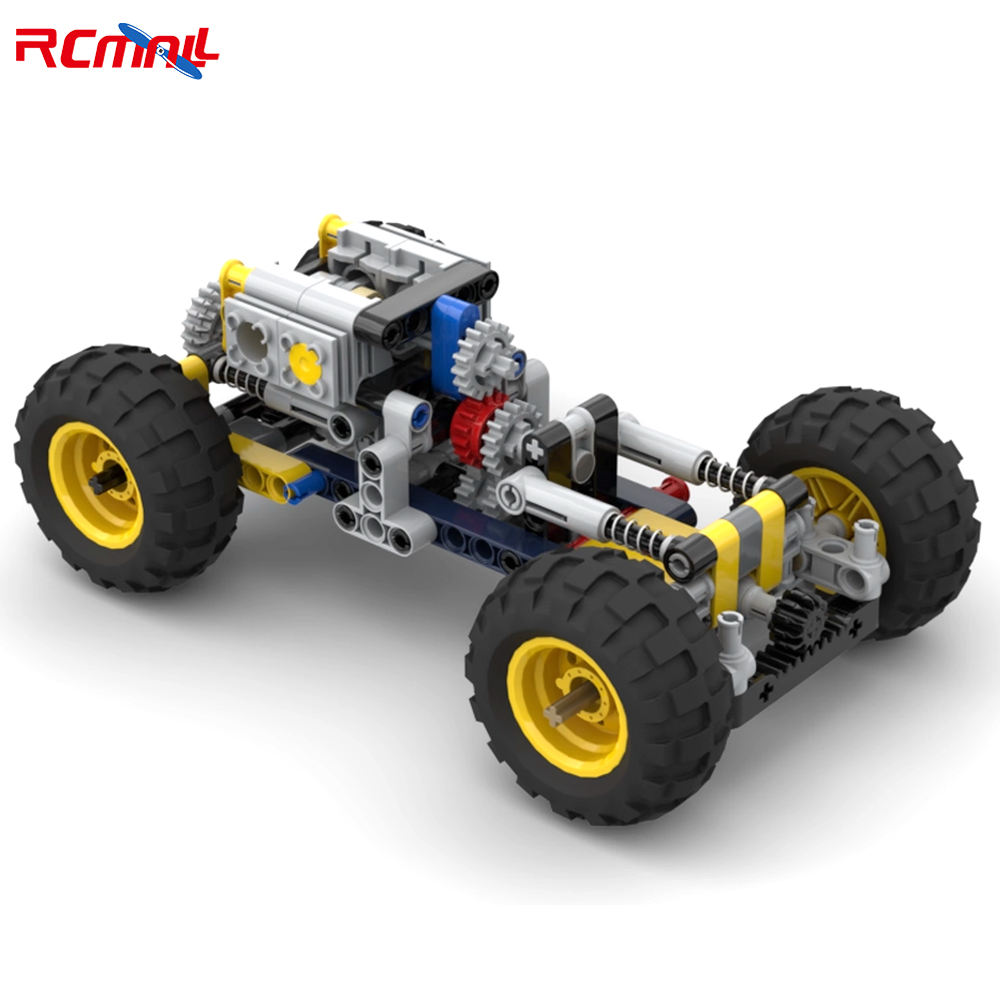 Science And Invention - MOC オフロード車 車両シャーシ 教育キット クリエイティブ科学技術 組み立てブロックモデル