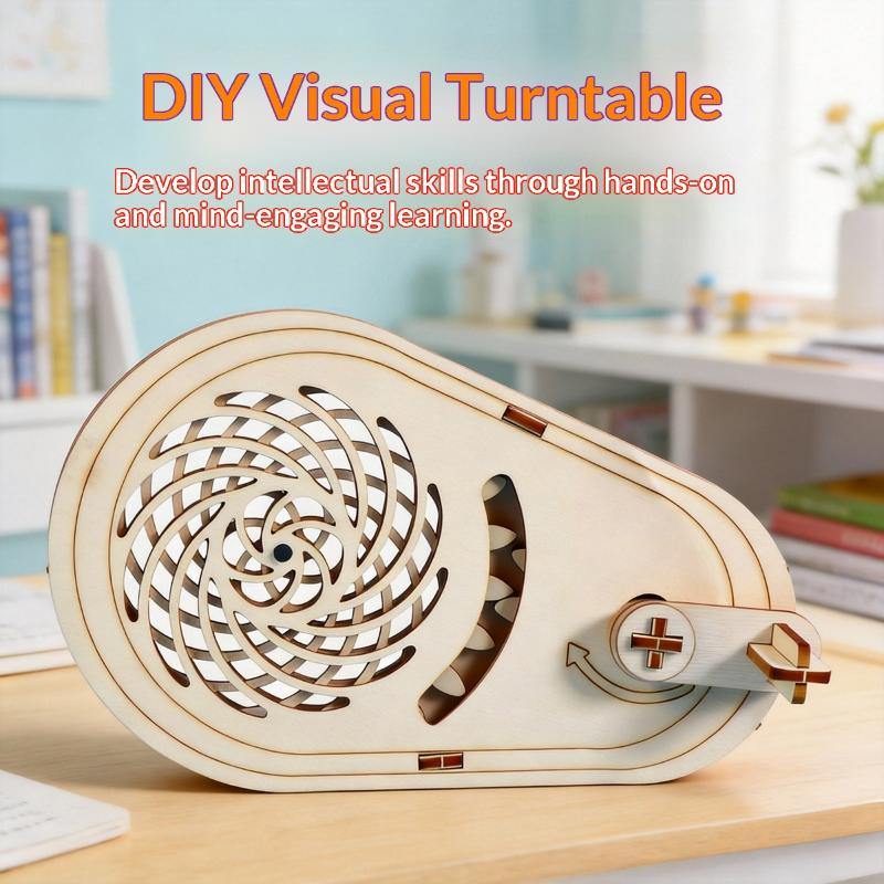 Science Project Diy - STEM DIYプロジェクト向け木製錯視スピナーキットで科学学習を強化
