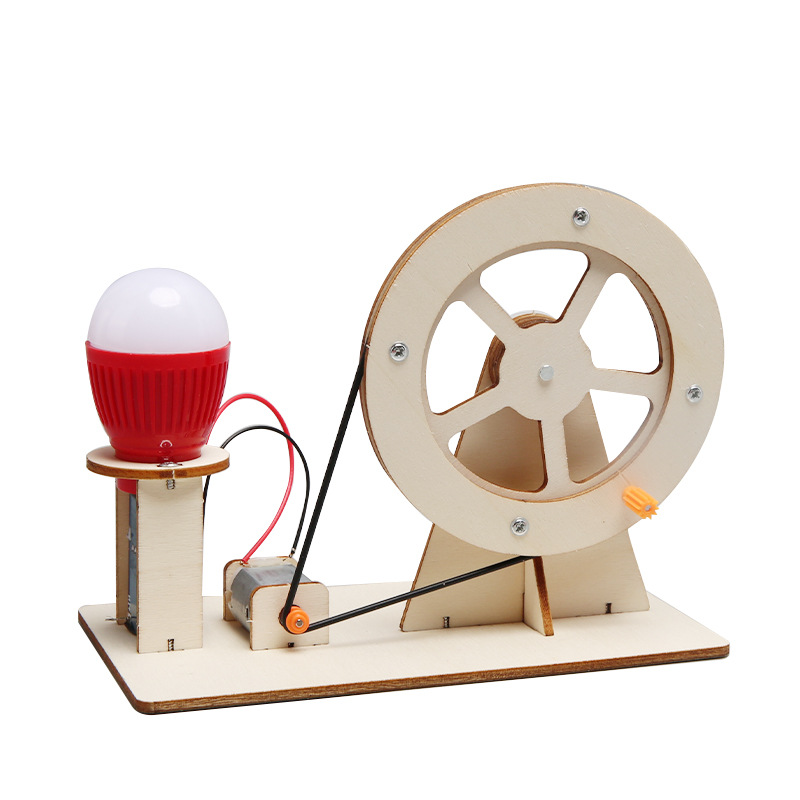 Science Project Kit - ミニ DIY ハンドクランク発電機電球 STEM 科学実験キット教育モデル子供のための子供学習プロジェクトギフト