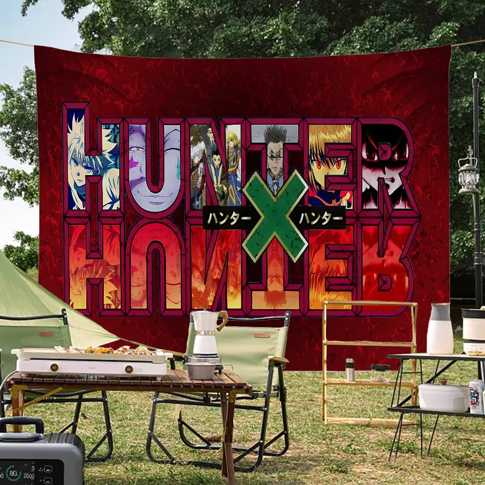 Science Hunter - ファンタジーコミック「ハンター×ハンター」プリント大型旗アートサイエンスフィクションルームホームデコレーションバナー