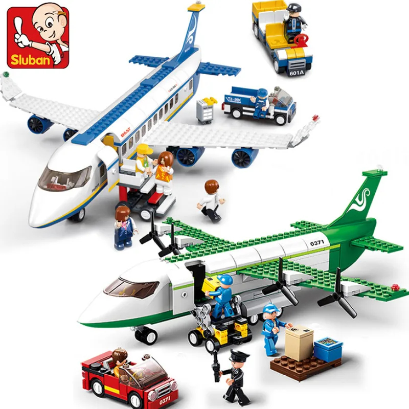 Science Olympiad - クリエイティブシティエアバス貨物航空機飛行機ビルディングブロック航空救急飛行機モデルレンガ知育玩具デスクトップ装飾品