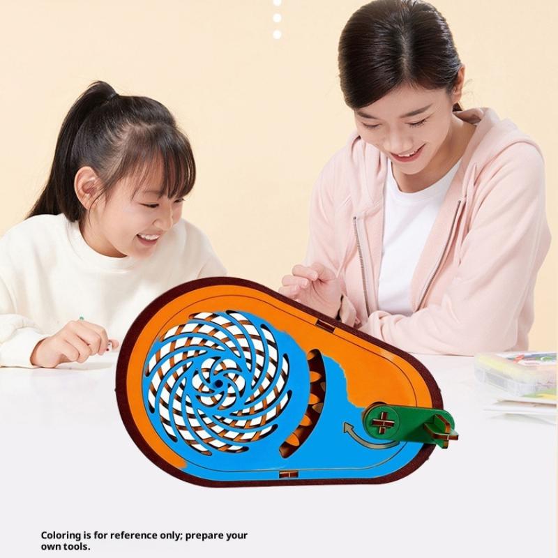 STEM DIYプロジェクト向け木製錯視スピナーキットで科学 - Science Project Diy のレビューと価格