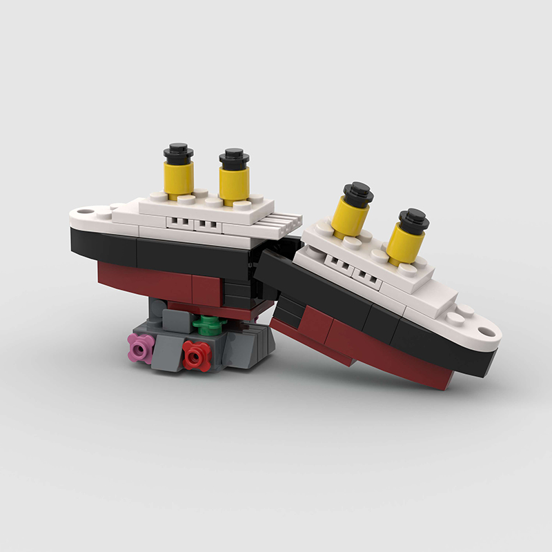 ミニ RMS タイタニック沈没船モデル半分に壊れる MOC  - Science Olympiad のレビューと価格