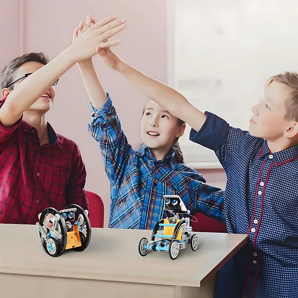 ソーラーロボットビルディングブロック 12 in 1 科学実 - Science Project Robot のレビューと価格