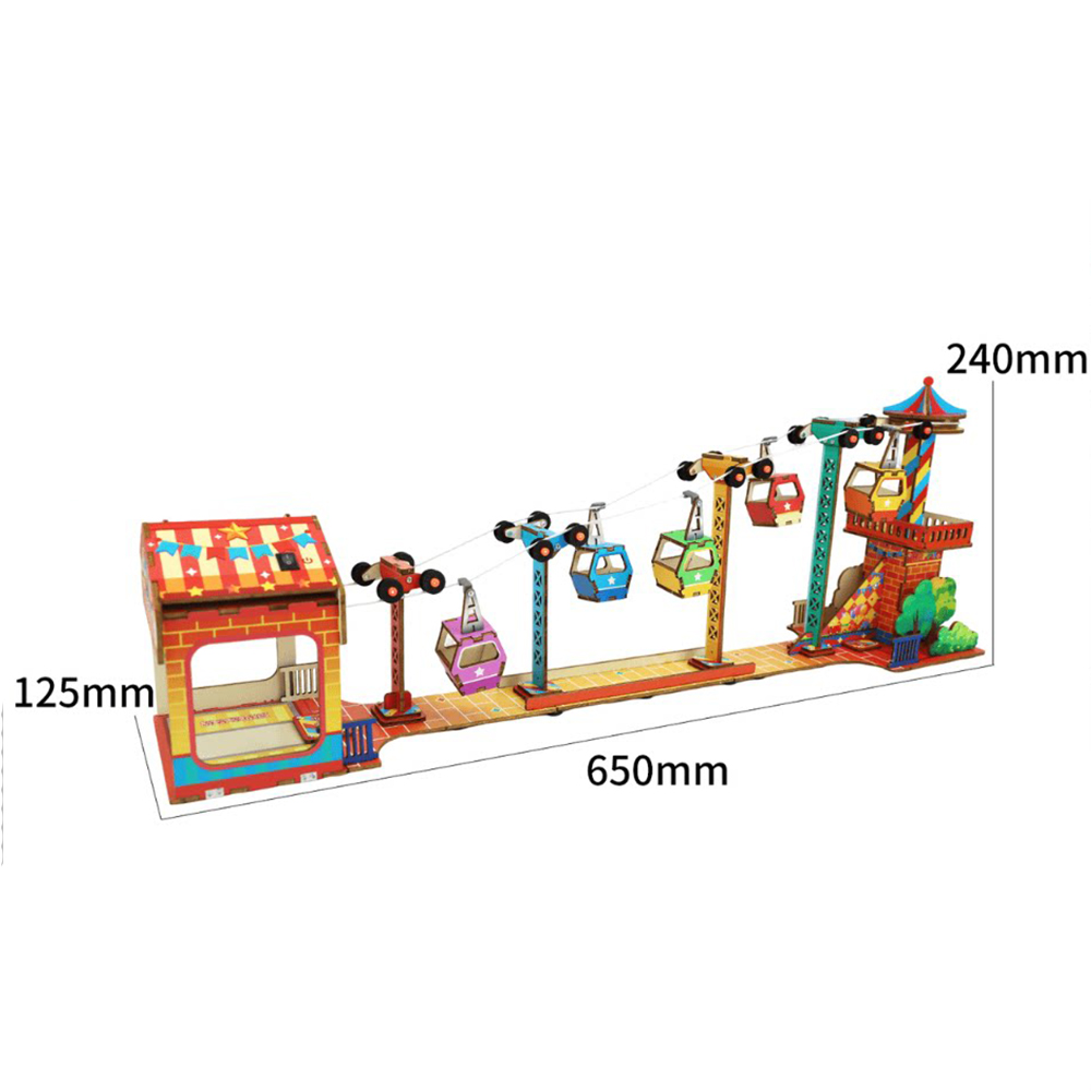観光ケーブルカーモデル子供科学玩具 3D パズル STEM  - Science And Invention のレビューと価格