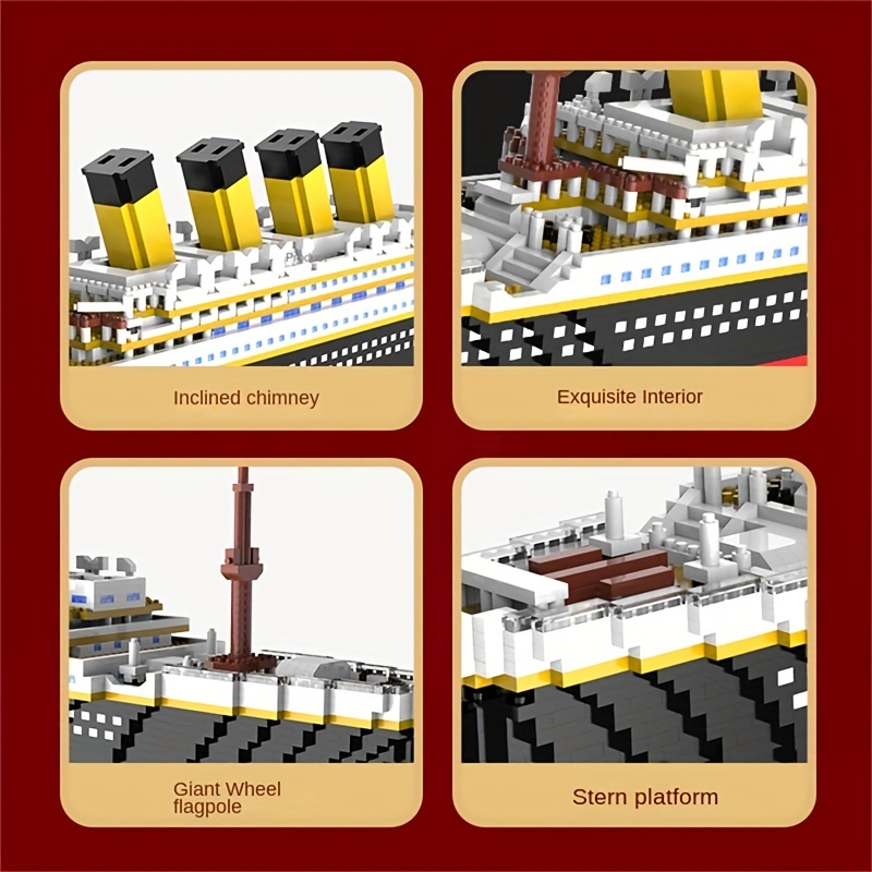 タイタニックビルディングブロック組立玩具巨大少年少女パズルク - Science Olympiad のレビューと価格