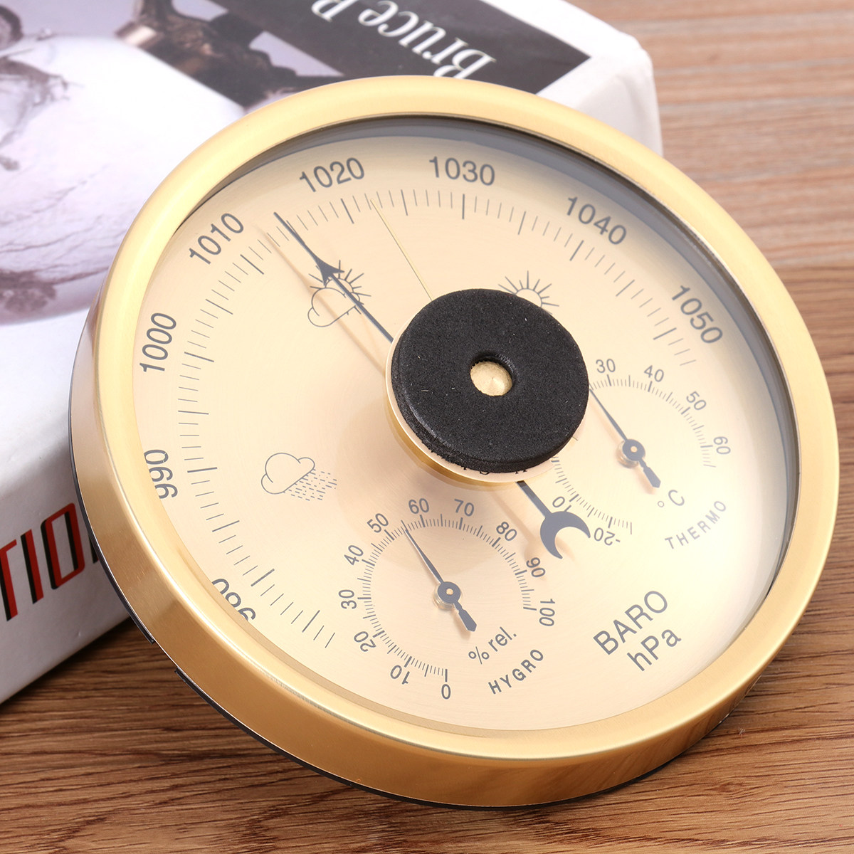 3in1のクラシック気象観測ステーション。気圧計、温度計、湿 - Barometer Analog Classic のレビューと価格