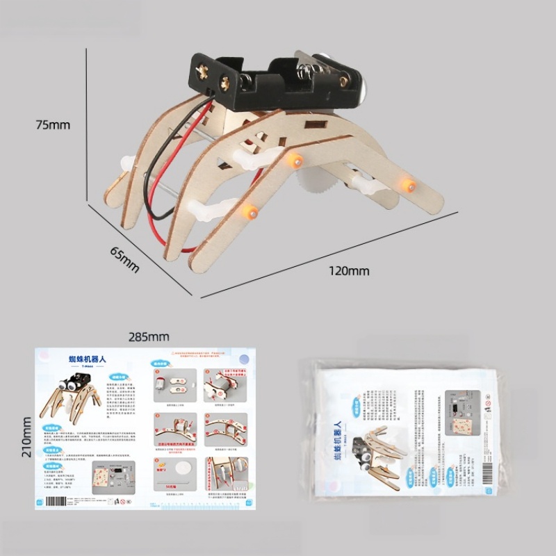 DIY手作り歩行スパイダーロボット バイオニックロボットおも - Science Project Robot のレビューと価格