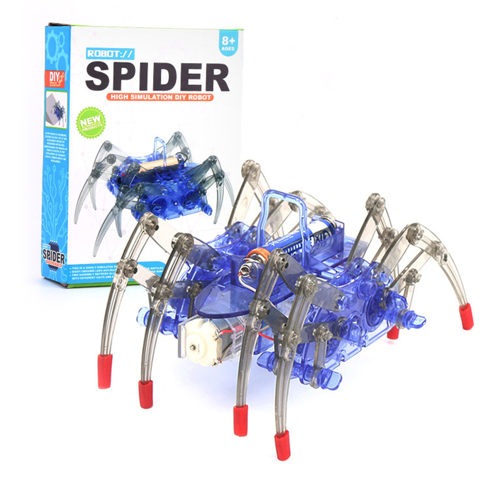 電動バイオニックスパイダーロボットDIYキット 二種類の歩行 - Science Project Robot のレビューと価格