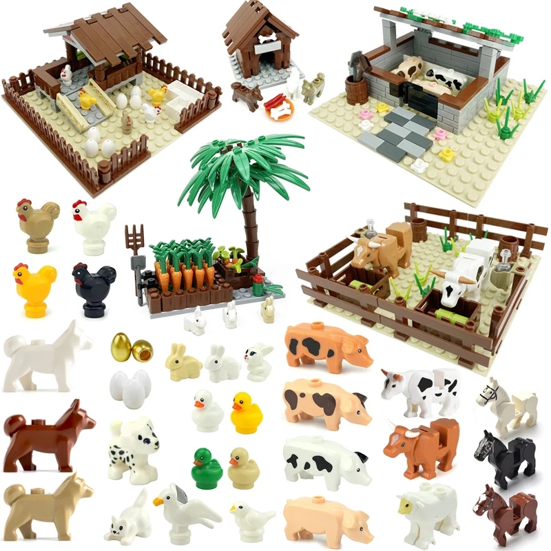 ファーム MOC ビルディングブロック動物部品牧草地レンガキ - Science Olympiad のレビューと価格
