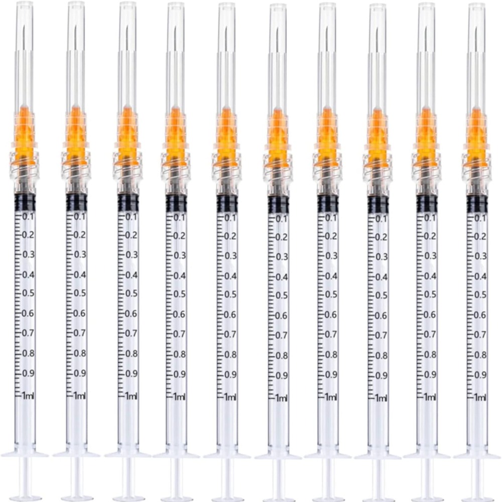 20パック 1ml/cc 使い捨てプラスチック滅菌注射器 2 - Science And Invention のレビューと価格
