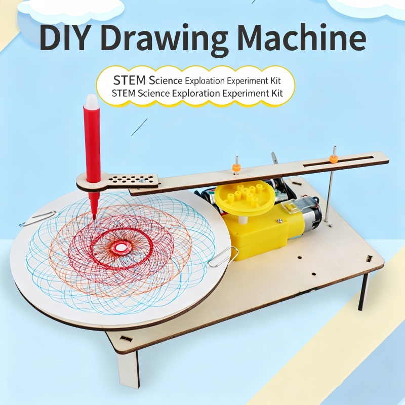 1-3個入り DIY木製電動プロッター描画ロボットおもちゃ  - Science Project Diy のレビューと価格