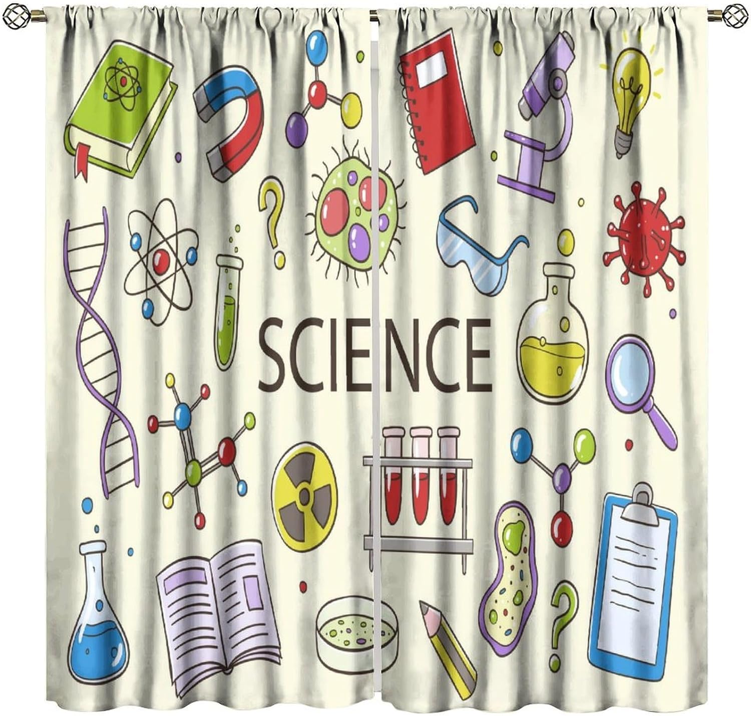 科学カーテン教育STEM教室装飾化学生物学子供保育園ラボポス - Science Nursery のレビューと価格