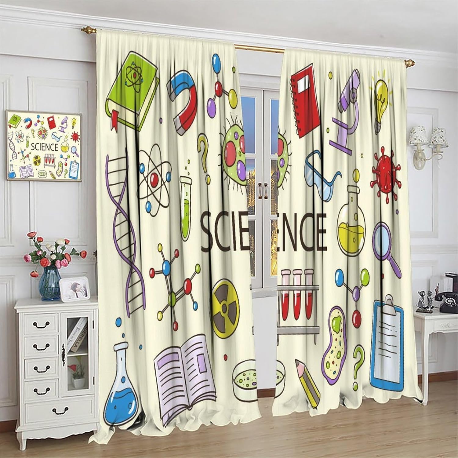 科学カーテン教育STEM教室装飾化学生物学子供保育園ラボポス - Science Nursery のレビューと価格
