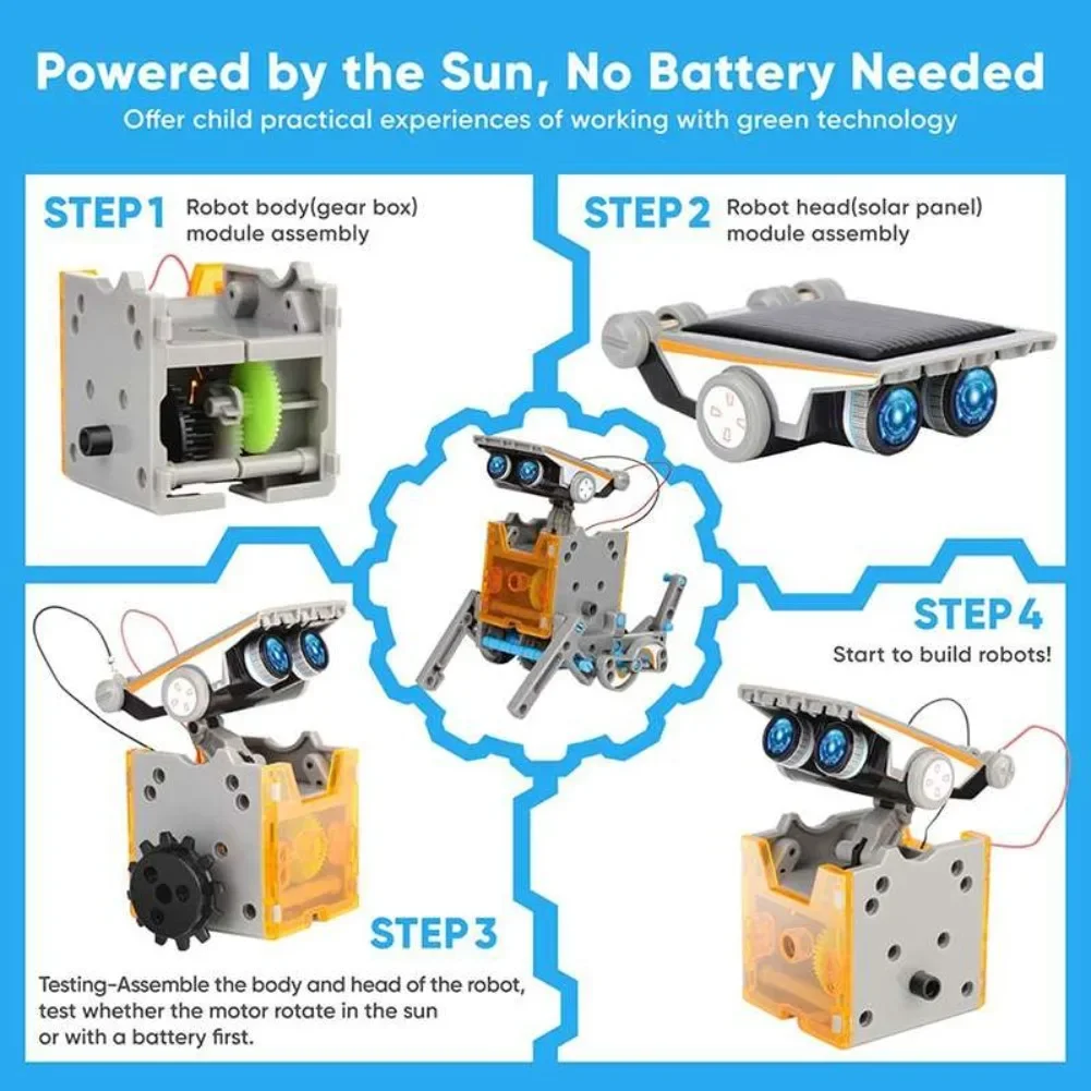 13 in 1 ソーラーロボット科学キット DIY ビルディ - Science Project Diy のレビューと価格