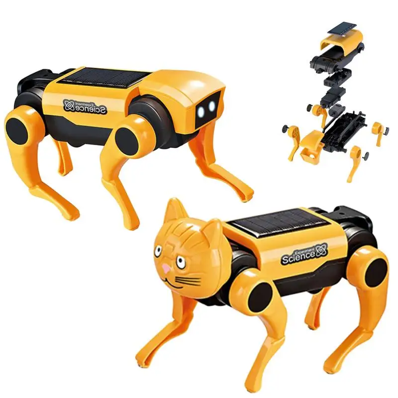 2IN1 ソーラーロボット犬交換可能な猫の頭科学実験男の子の - Science Project Robot のレビューと価格